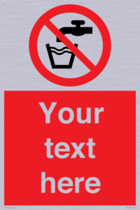 Custom prohibition not drinking water